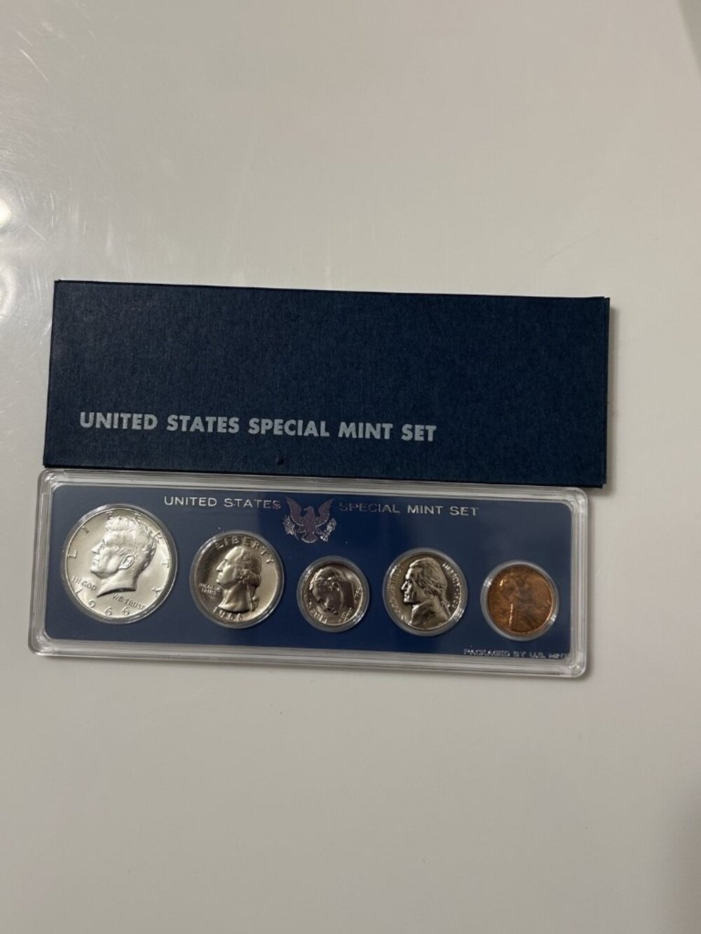 1966 United States Special Mint Set Uncirculated-  40% Silver Half Dollar